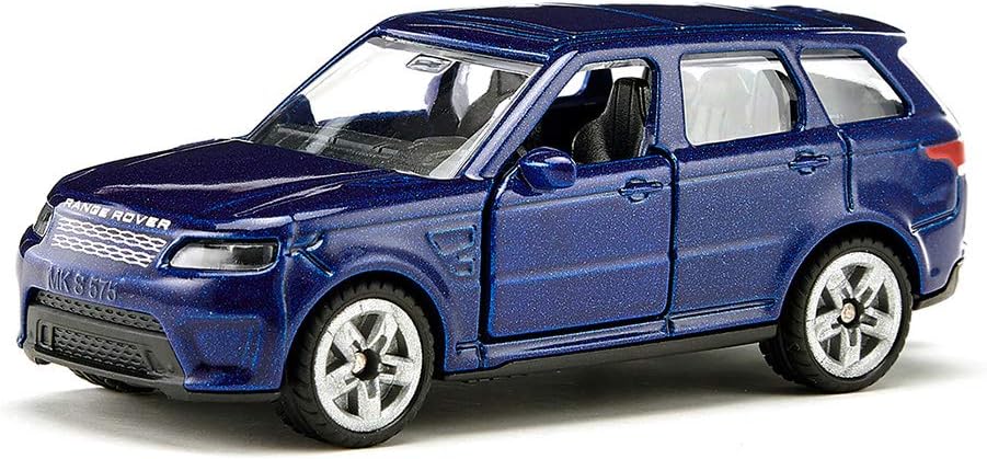Siku 1521, Range Rover, Metal/Plastic, Blue, Trailer Hitch, Compatible with Many Other Models of The Same Scale