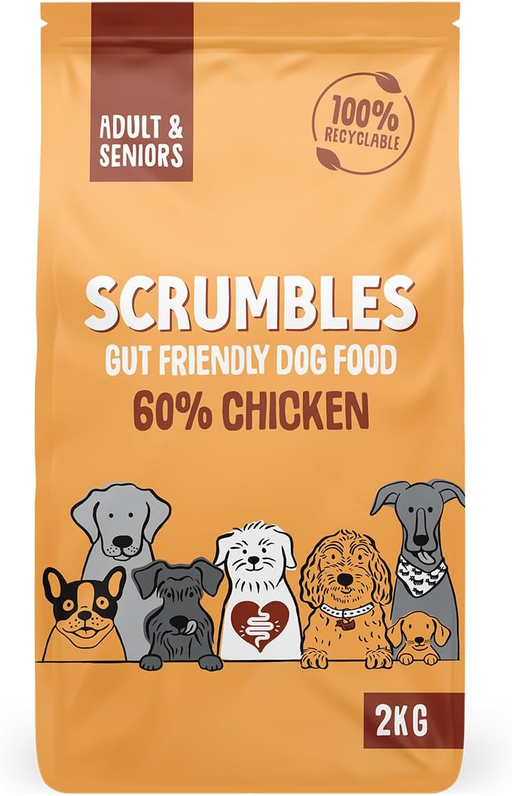 Scrumbles Dry Dog Food with Fresh Chicken, 2 kg (Pack of 1),package may vary