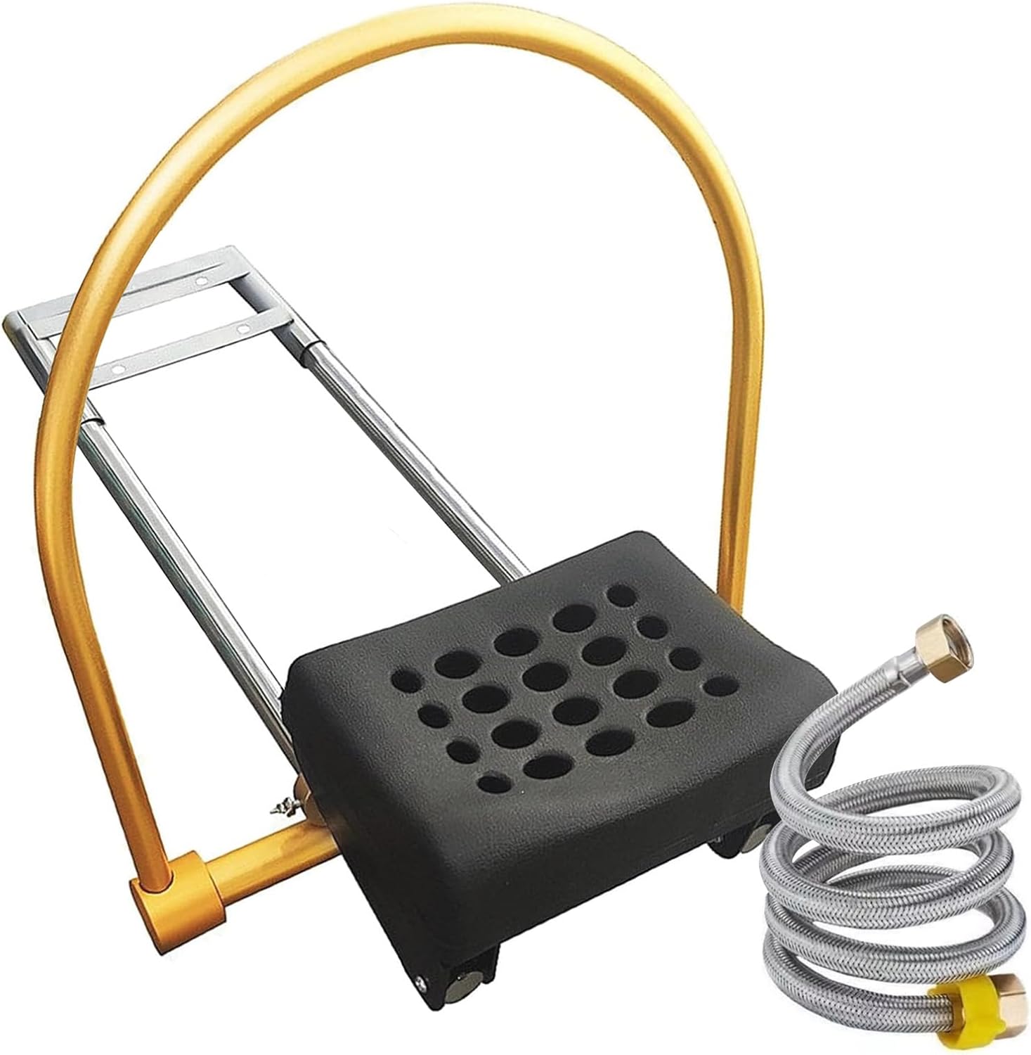 Water Circulation Hair Head Spa Equipment with Pillow, Water Circulation Frame Rack with 39.37" 304 Stainless Steel Water Hose, Shampoo Bed Accessories, for Hair Salon Massage Shower