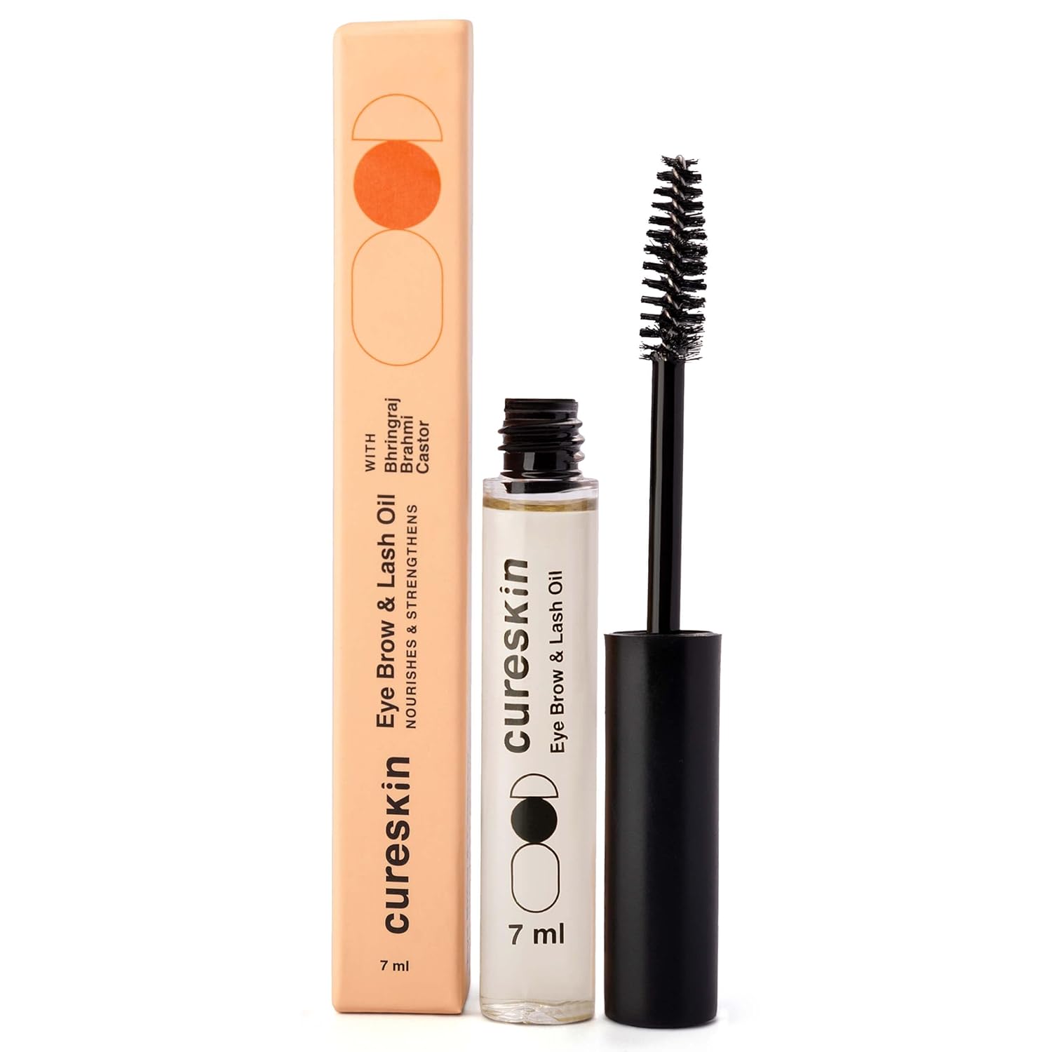 Cureskin Eye Brow & Lash Oil | Nourishes and Strengthens (7 ml) | Eyelash Growth Serum | Lash Serum for Eyelash Growth