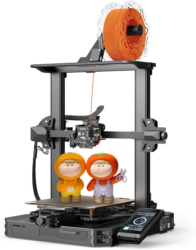 2024 New Version Creality Ender 3 S1 Pro with 200mm/s Printing Speed, Sprite Direct Extruder CR Touch Auto Leveling 300℃ High-Temp Print, Dual Z-axis Screw Build Volume 8.66x8.66x10.63 inch