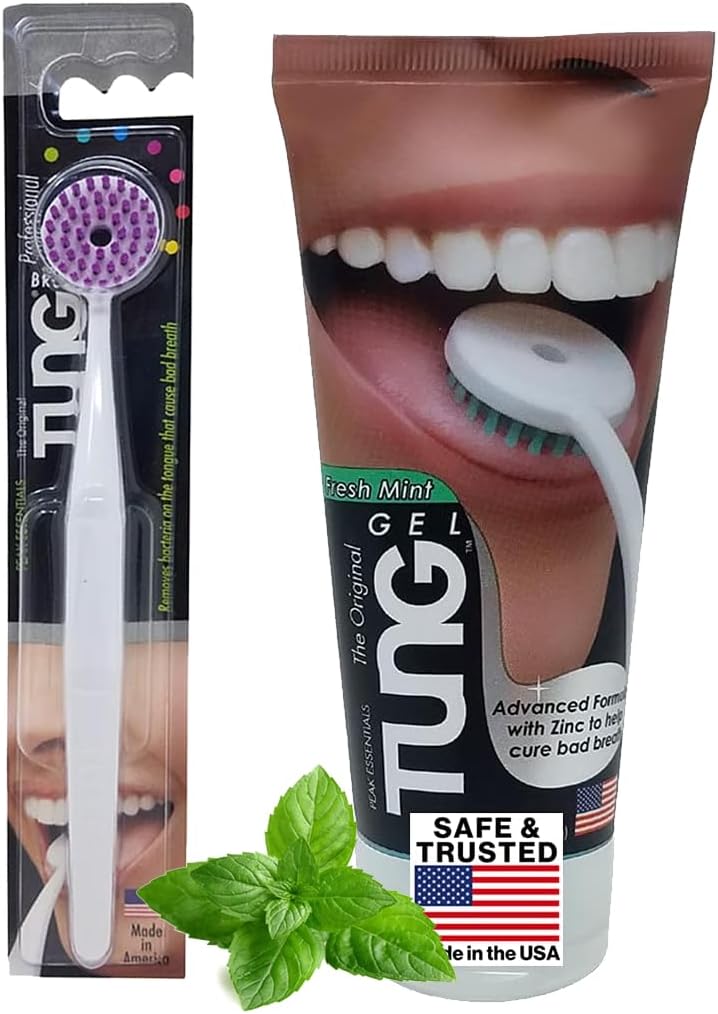 Tung Brush and Gel Tongue Cleaner Starter Pack