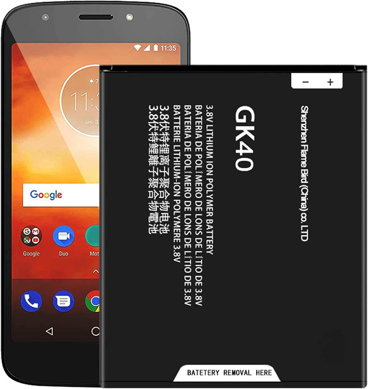 GK40 Battery Replacement for Motorola Moto G4 Play XT1609 XT1601 XT1607, Moto E5 Play XT1921-1 XT1921-6 XT1921-7