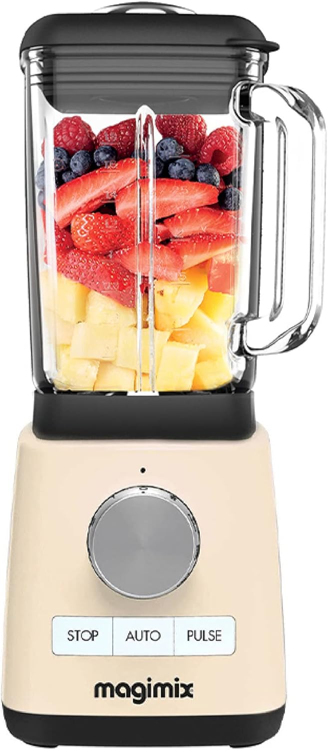 Magimix Blender Power 4 | Quiet Mark Approval | Metal/Glass | 1300W | 1.8L | Cream | 11627