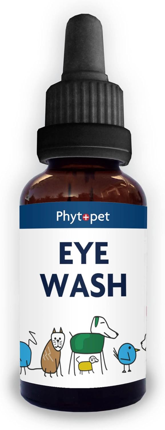 Phytopet Eye Wash | 30ml | Herbal Remedy | Soothes Itchy, Watery, Irritated Eyes | Dogs, Cats, Birds, Horses |