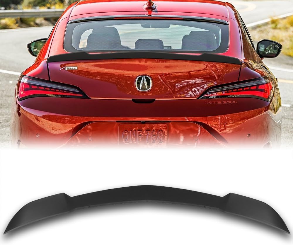 W-Power Rear Trunk Duckbill Spoiler Wing Compatible with 2023-2025 Acura Integra 2024 (Matt Black)