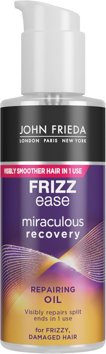 John Frieda Frizz Ease Miraculous Recovery Repairing Tropical Oil, Moisturising Hair Oil for Frizzy, Damaged Hair, 100 ml