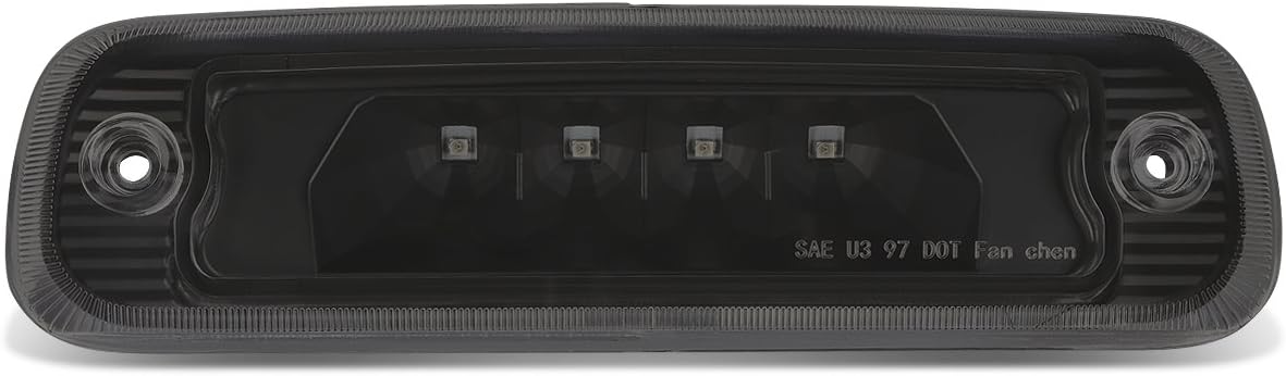 DNA MOTORING 3BL-JCHE97-LED-BK-SM Black Housing LED High Mount 3rd Third Brake Light [Compatible with 97-01 Jeep Cherokee]