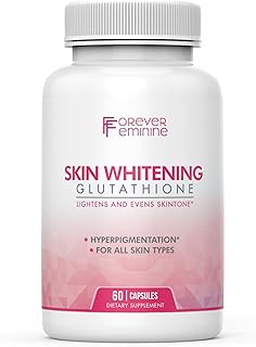 Glutathione Whitening Pills - Premium Skin Lightening Supplement - Antioxidant Rich, Helps With Hyperpigmentation - 60 Capsules