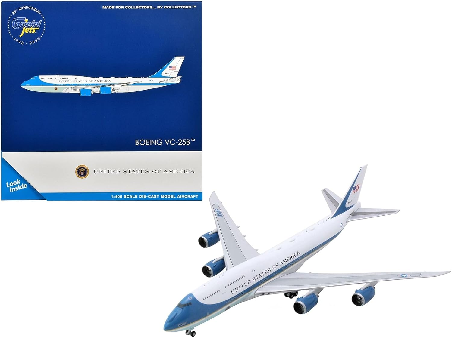 GeminiJets GJAFO2220 Boeing USAF Air Force One 747-8i (VC-25B) 30000 1:400 Scale