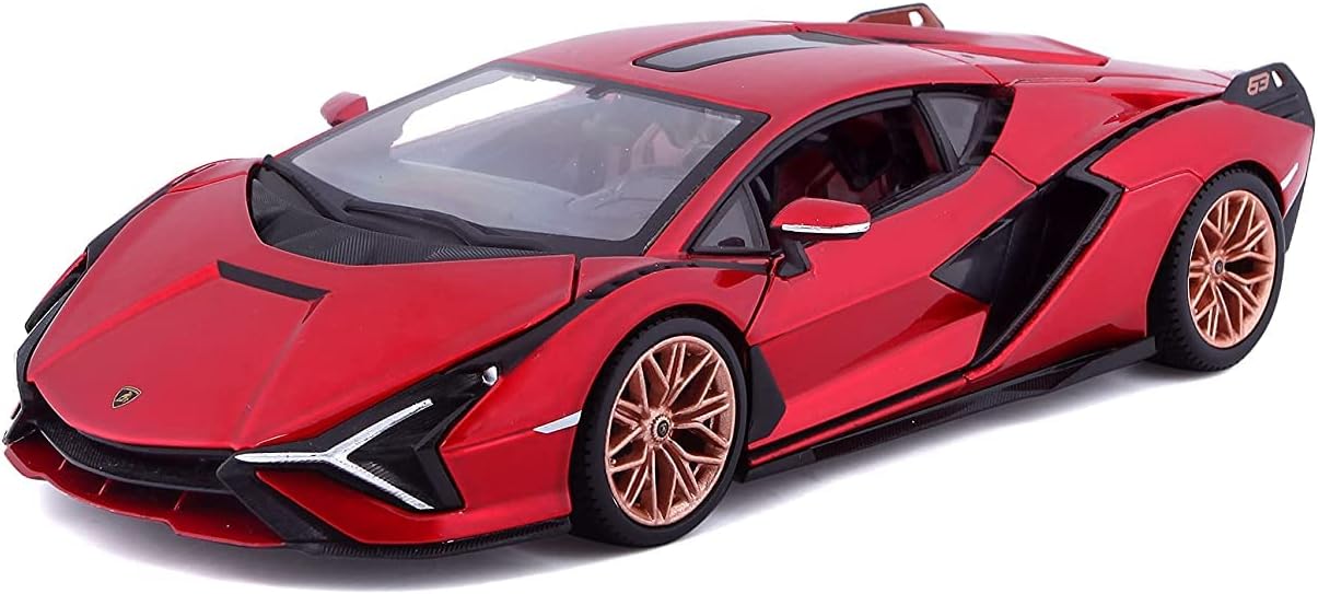 Bburago LAMBORGHINI SIAN FKP 37 Super Car – 1:24 Scale – Incredibly Detailed Die-Cast Replica Collectible Model Vehicle