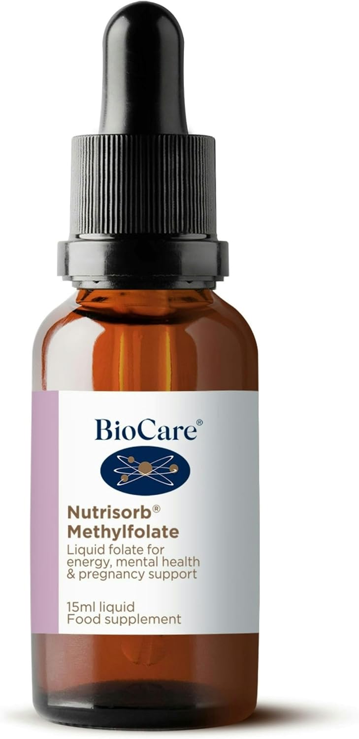 BioCare Nutrisorb Methylfolate | High Potency Liquid Folate | Immunity, Energy, Methylation & Pregnancy Support - 15ml