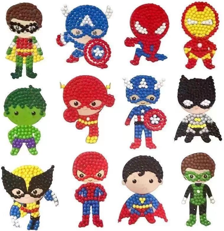 Diamond Painting Kits for Boys,Gem Stickers,Diamond Painting Crafts,Arts and Crafts for Kids Ages 4-6-8-10-12,Best Gifts Toys for Boys Birthday