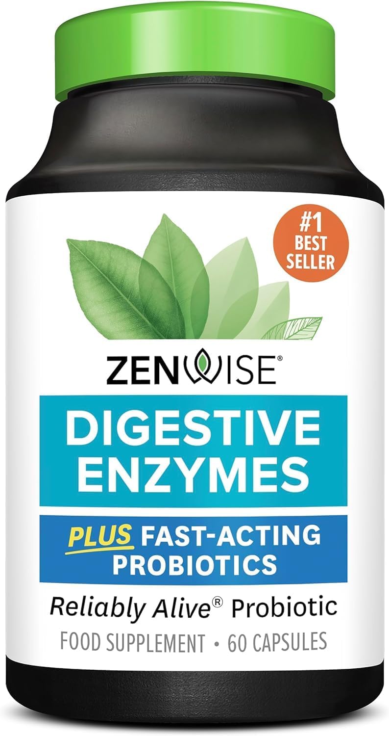 Zenwise Digestive Enzymes Probiotics and Prebiotics - 60 Count