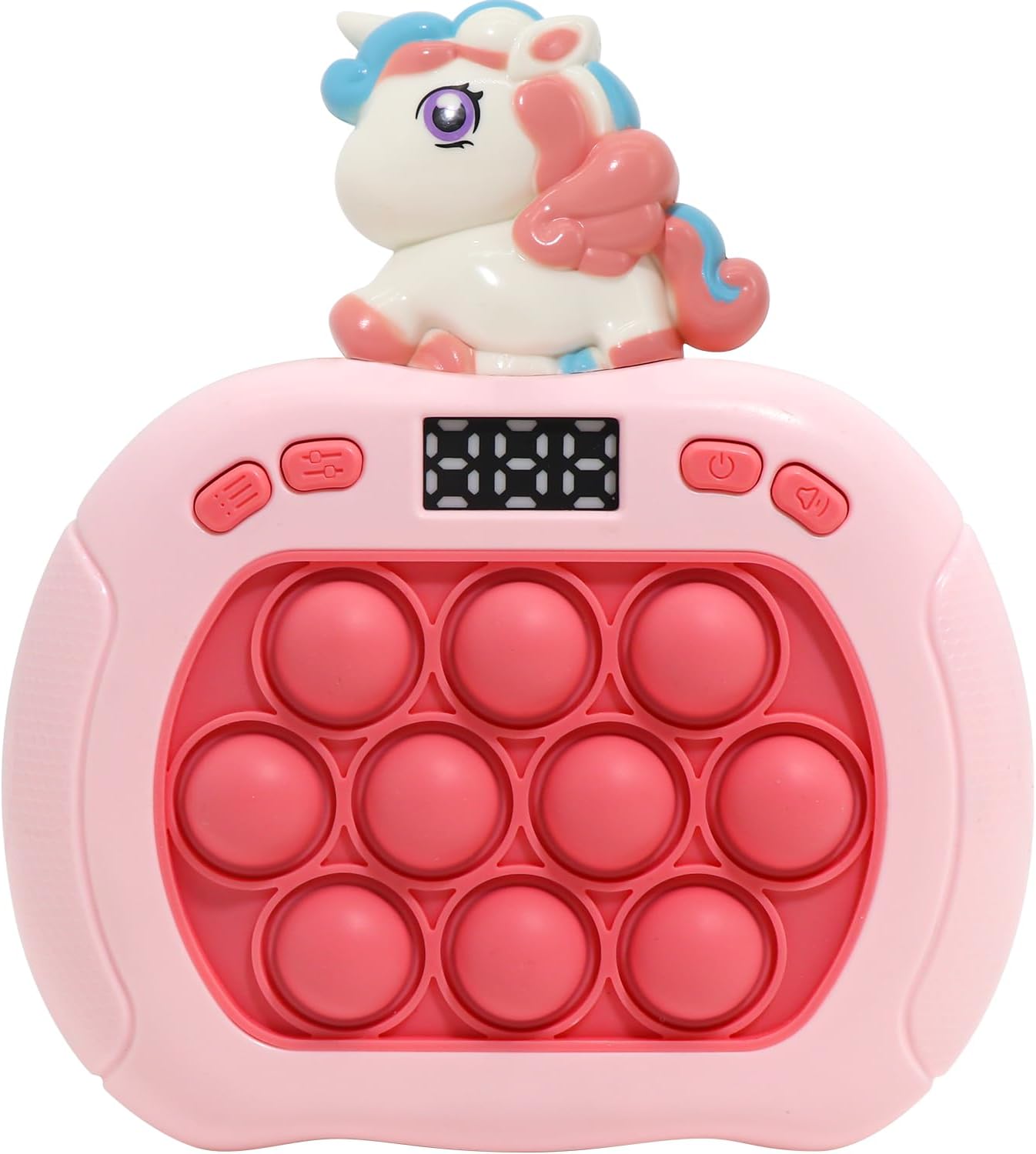 Quick Push Bubble Game,POP Toy Fast Push Game,Quick Push Pop Fidget Toys for Kids 3-12 Years Old,6 Game Mode Upgrades,Handheld Puzzle Games for Halloween and Christmas,Sensory Toys (Unicorn)