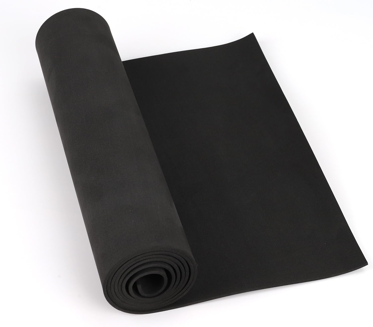 Do²ping Black EVA Foam roll, 2mm Thick (1mm to 10mm) Premium Cosplay EVA Foam Sheet, 34x124.5cm with High Density 86kg/m3 for Cosplay Costume, Crafts, DIY Projects (2mm Black)