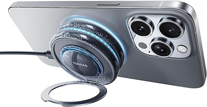 TORRAS PolarCircle Qi2 Mag-Safe Charger, Semiconductor Cooling 15W Wireless Charger for iPhone 16/15/14/13/12, Magnetic Charging Pad with 360°Spin Stand, Phone Cooler for Gaming and Live Streamin