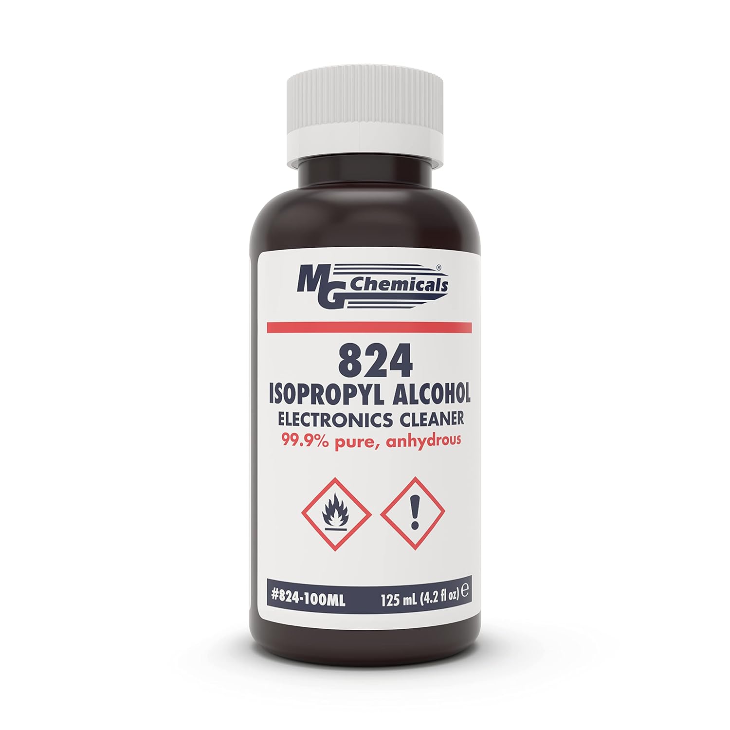 MG Chemicals 824 99.9% Isopropyl Alcohol Electronics Cleaner, 4.25 Fl Oz (Packaging May Vary)