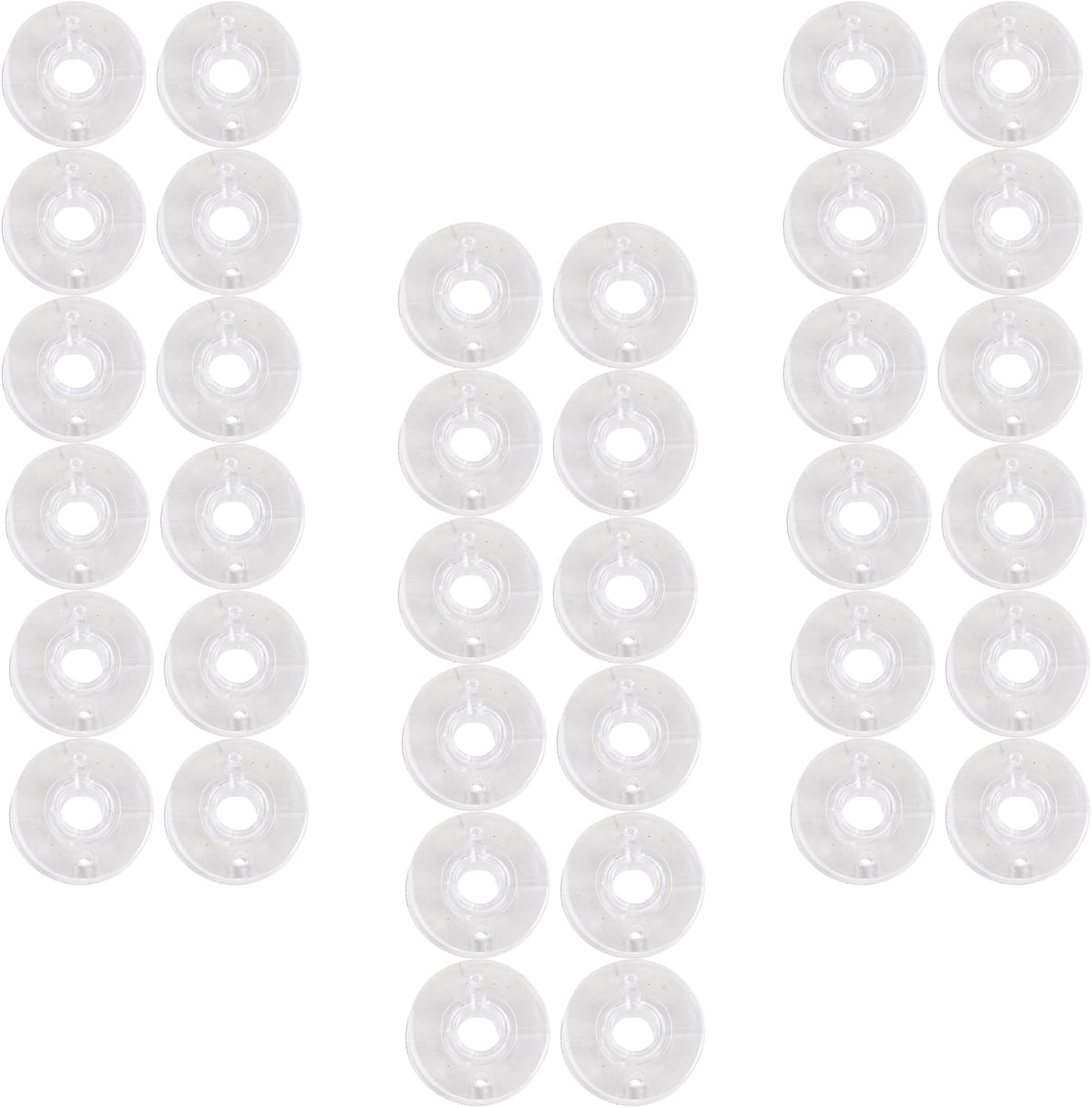 SINGER Class 15J Plastic Bobbins with Storage Case, Transparent – Replacement Plastic Bobbins for Sewing Machine, Sewing Machine Bobbins, Sewing Machine Accessories, 36ct