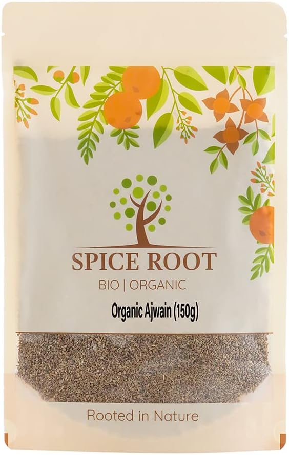 Organic Ajwain 150g (Bishop's Weed, Carom Seeds) - Premium Quality, Certified Organic