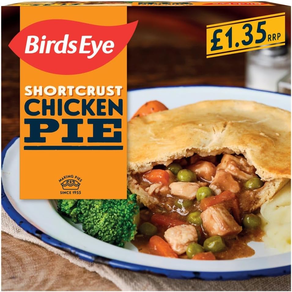 Birds Eye Shortcrust Chicken Pie 155g x Pack of 3