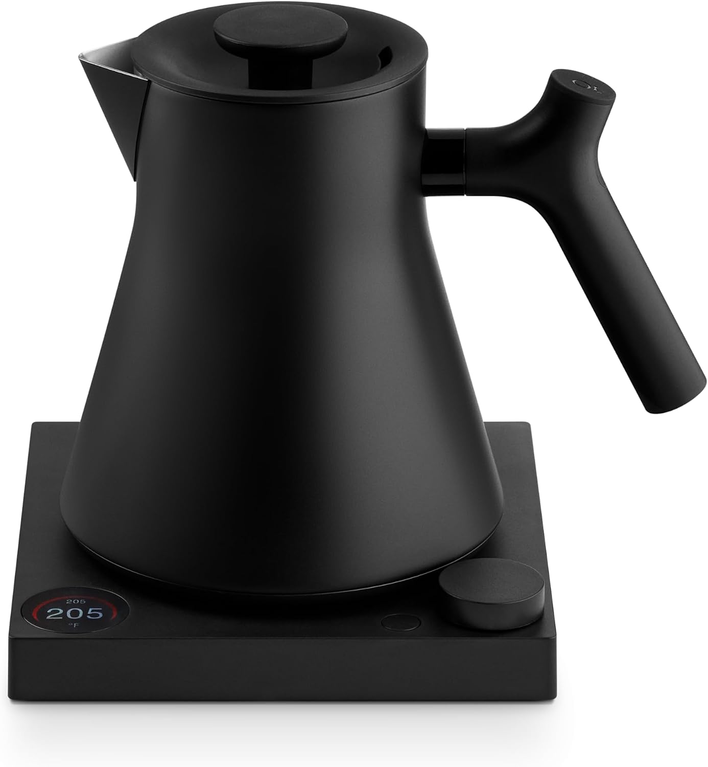 Fellow Corvo EKG Pro Gooseneck Electric Kettle for Pour Over Coffee & Tea | Precise Temp Control, Quick Heating, Stainless Steel, Brew Timer, Scheduling, LCD Display, Hold Mode, 0.9 Liter, Matte Black