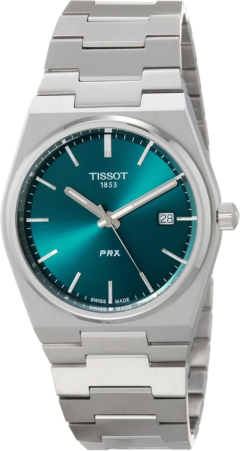 Tissot PRX Green Man Watch only time T137.410.11.091.00 Steel
