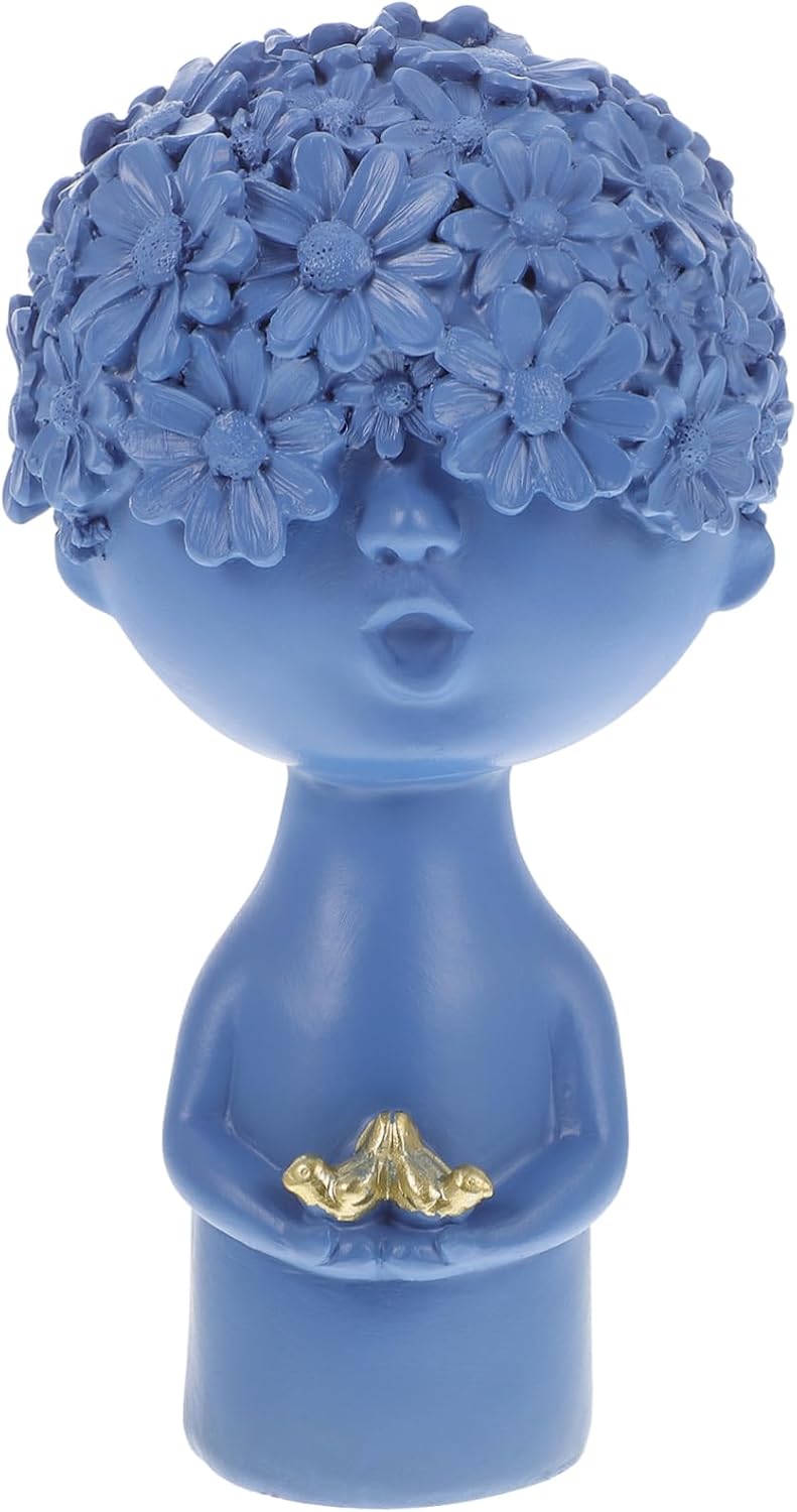 Alipis Unique Statue Resin Artistic Ornament Home Decor Product Office Desk Decor Home