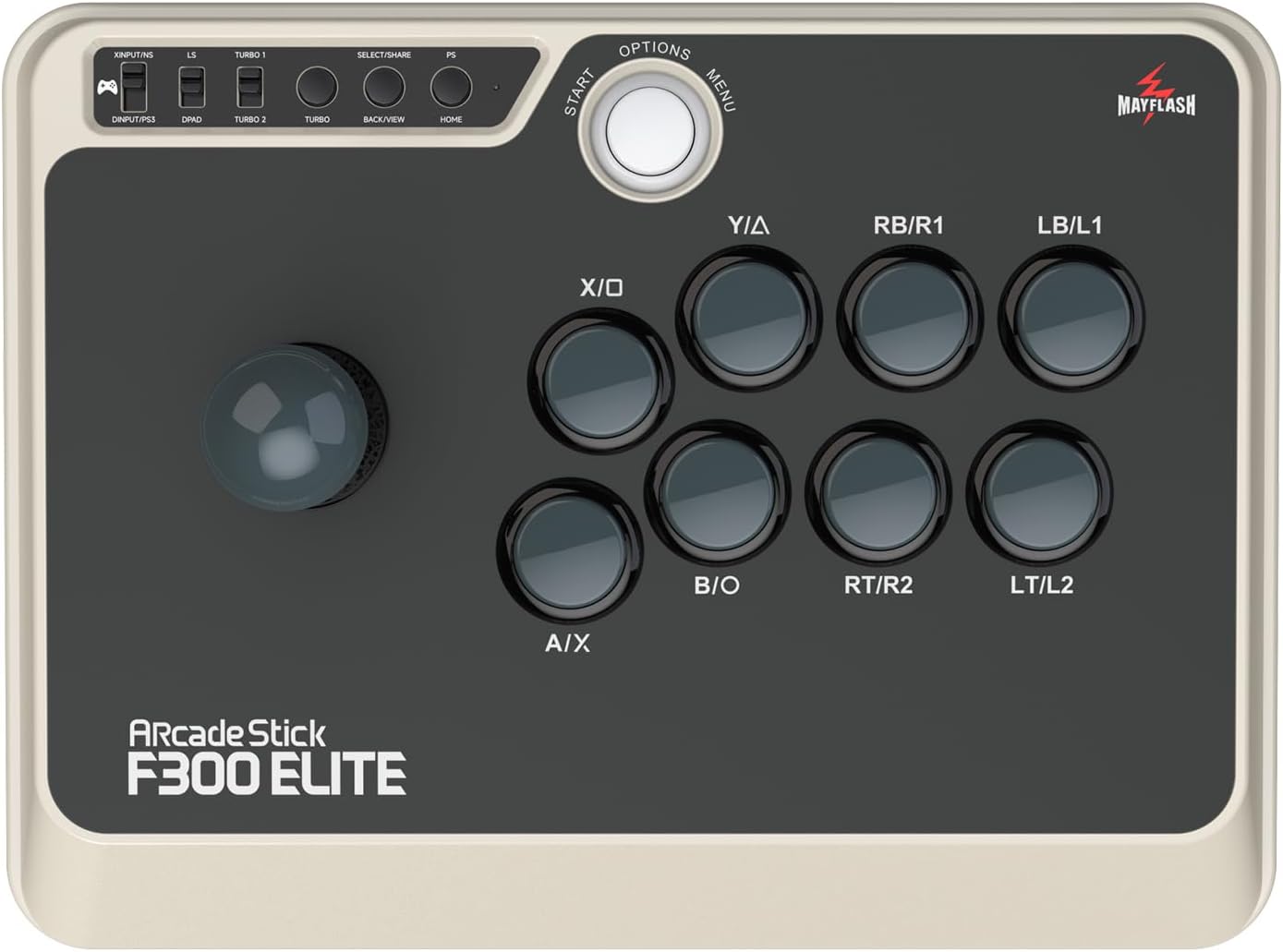 MAYFLASH Arcade Stick F300 Elite with Sanwa Buttons and Sanwa Joysticks for Xbox Series X, PS4, PS3, Xbox One, Switch/Switch 2, Android, PC Windows, macOS, Steam Deck, NEOGEO Mini,MEGA Drive, Genesis