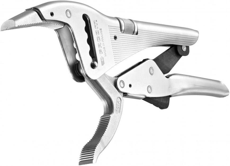 Facom FCM501A 250 mm Q/REL Long Nose Locking Plier - Red