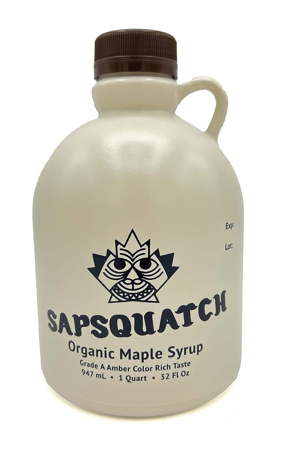 Sapsquatch Organic Maple Syrup - Quart - Grade-A Amber Rich
