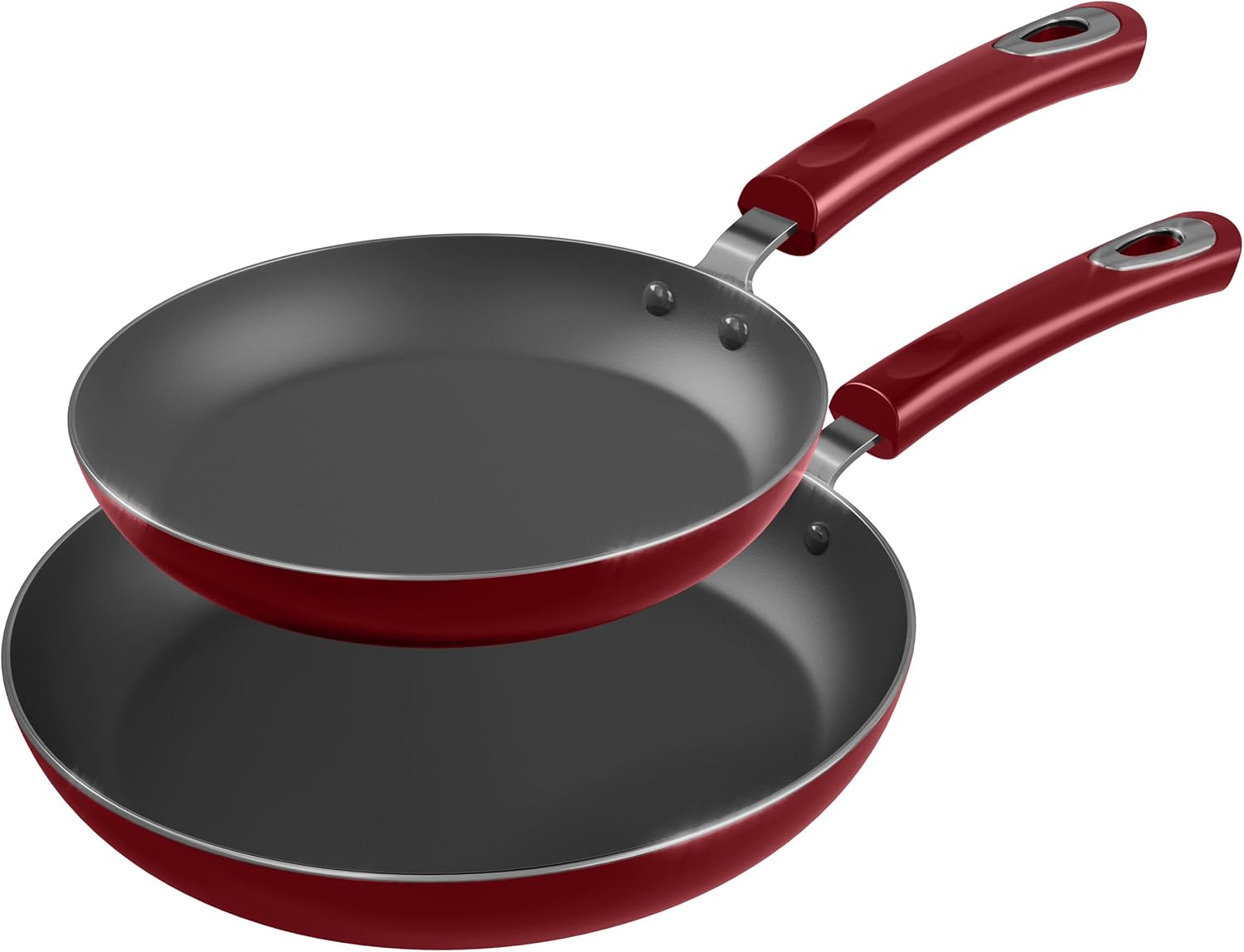 KICHLY Large Nonstick Induction Frying pan - Multipurpose All cooktop Pan for Home Kitchen or Restaurant, Scratch Resistant, Bakelite Handles (28cm, 11 inch, Black, 1 Piece)