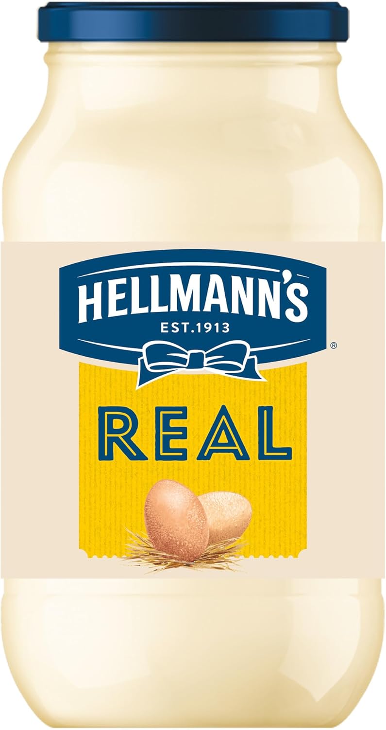Hellmann's Real Mayonnaise with 100% free-range eggs and sustainably sourced oils for fries, burgers and salads 800 g