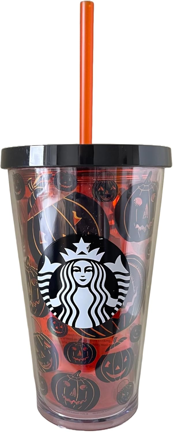 STARBUCKS Exclusive Limited Edition 2023 16 oz. Grande Pumpkin Tumbler - Halloween