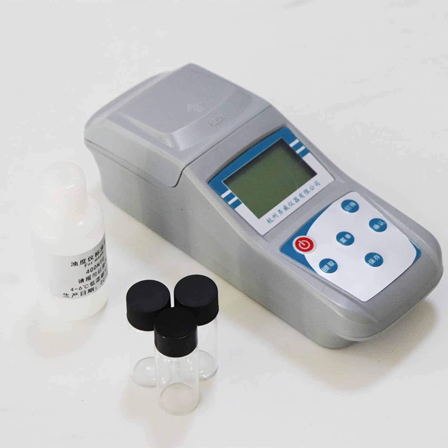 Handheld Turbidimeter for Testing Turbidity of Liquids,Portable Digital Turbidity Meter,Measuring Range 0~1000 NTU,90°Scattered Light Accuracy 0.1 with Backlight