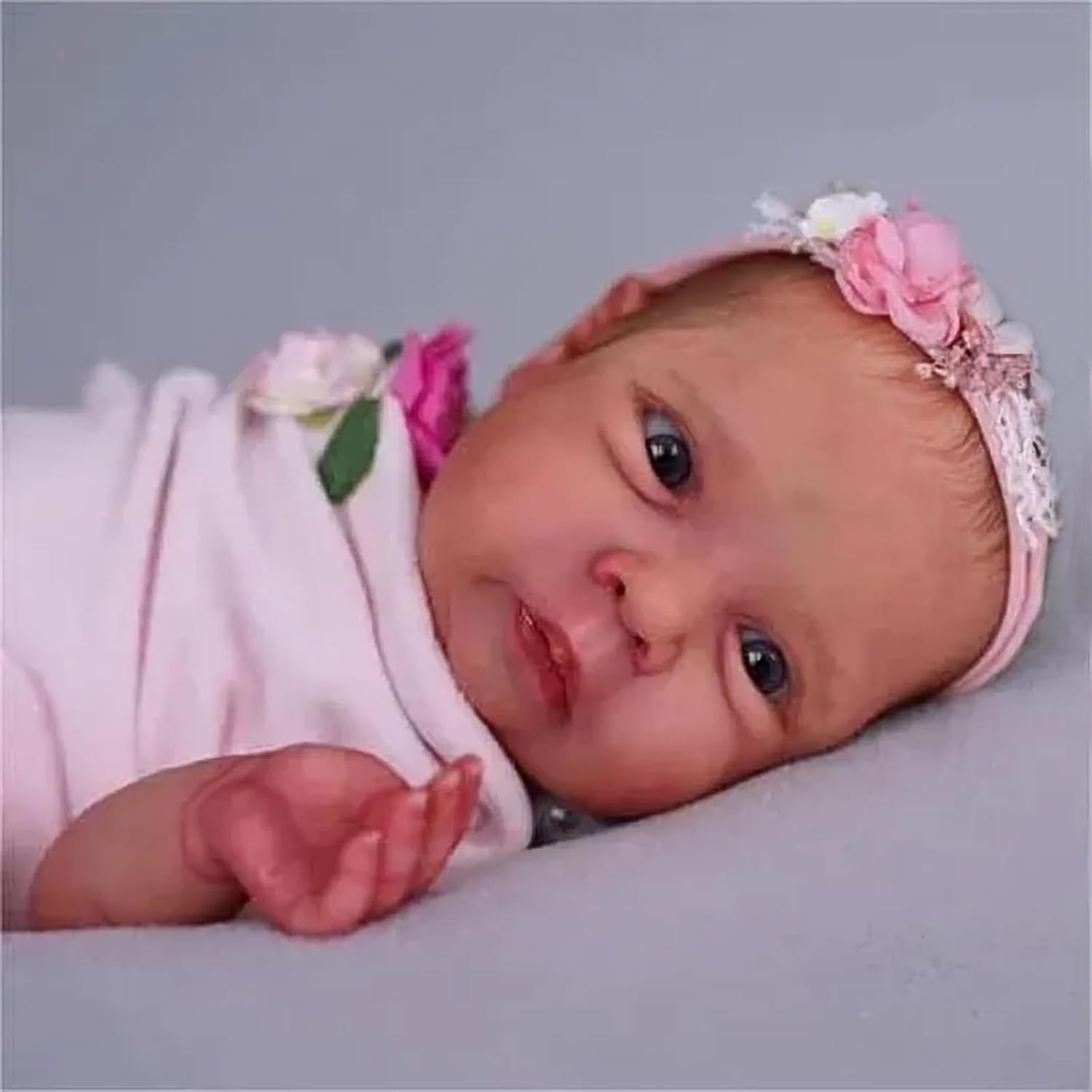 CHAREX Lifelike Reborn Baby Dolls - 20 Inch Realistic Newborn Dolls, Real Life Baby Girl with Weighted Cloth Body Gift Toy for Age 3+