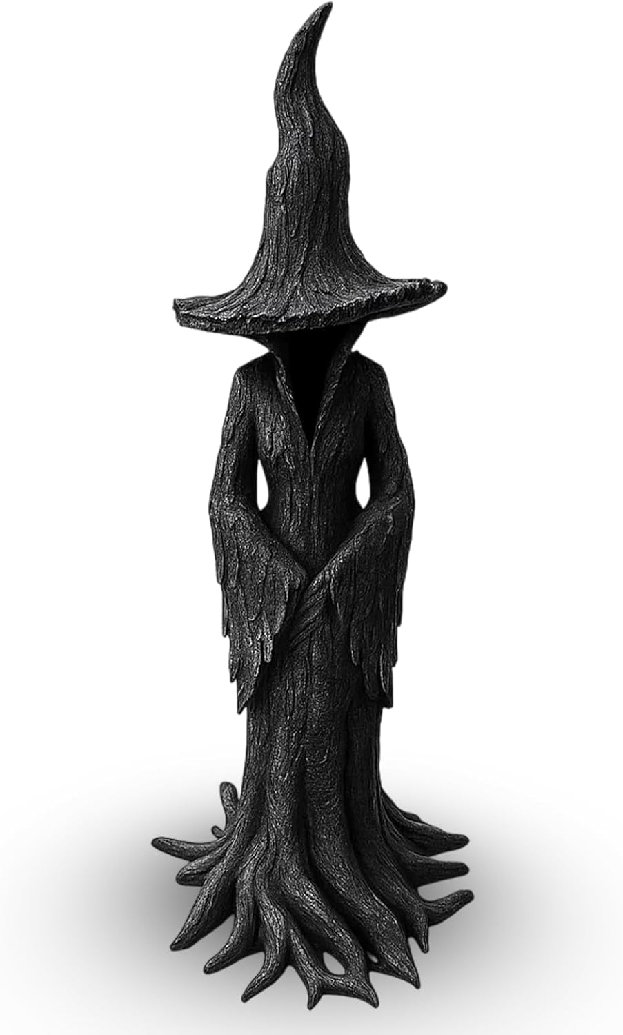 XLTXWD Witch Statue, Enchanting Witch Ornament for Halloween Decor, Gothic Home Decor, Halloween Party Decoration(20cm)