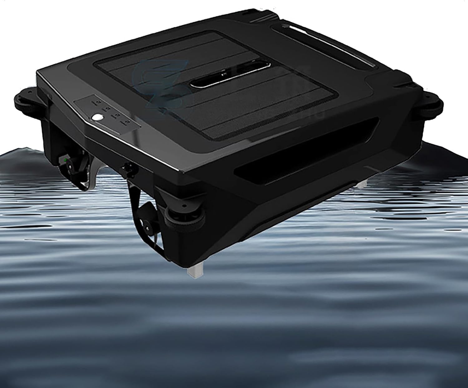 Solar-Powered Pool Cleaning Robot, Automatic Skimmer with 400μm Filter, Wireless, for Suitable for Various Swimming Pools