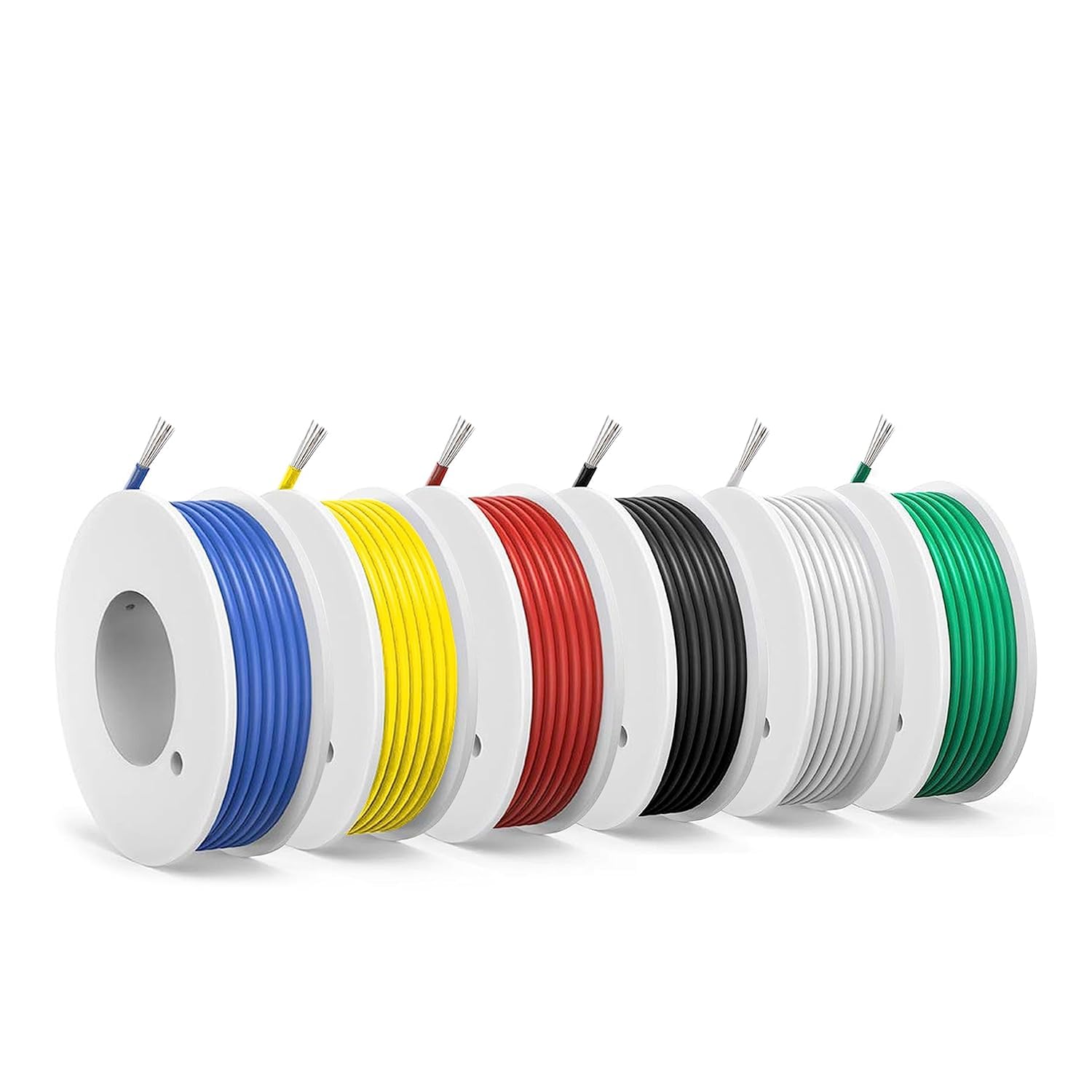 26 AWG PVC Electrical Wire -SCHDRA 0.13mm²Electrical Wire，Tinned Copper Wires(6 Colors 6 Meters/20ft Each Color)(OD: 1.3 mm),Stranded Wire-for Electronics, DIY Projects, Automotive Wiring