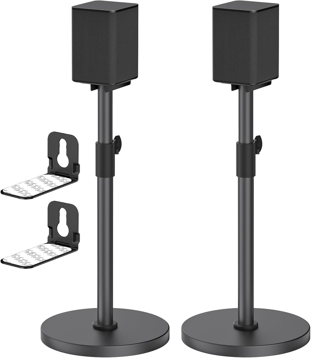 Heavy-Duty Speaker Stands Pair for LG Speaker Stands with LG Soundbar Mount - Height Adjustable Floor Speaker Stands for LG Surround Sound Speaker Stands SPQ8-S S95QR 578S1-S S78S2-S S65S3-S S55TR