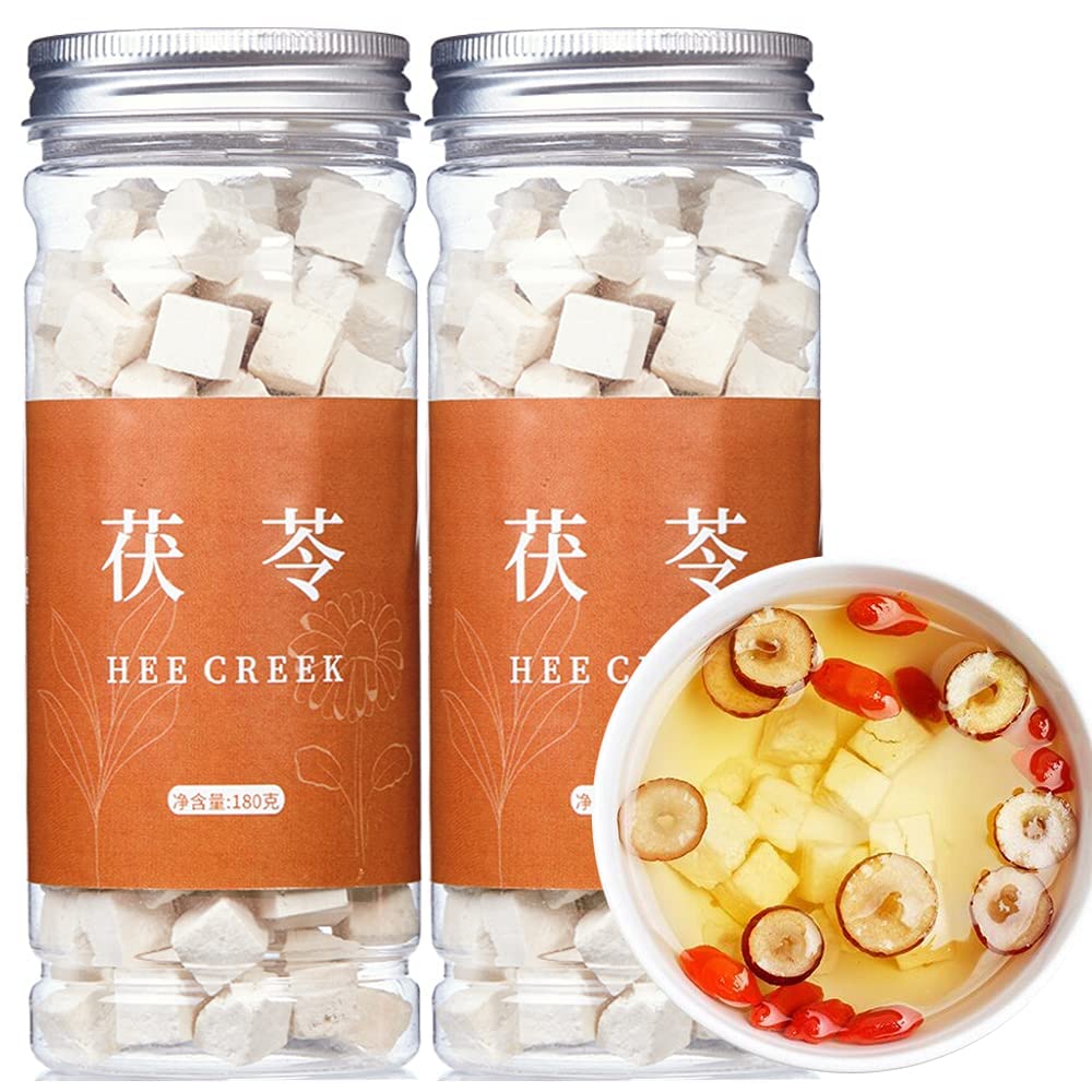 Hee Creek Poria Cocos 12.7oz/ 360g Grade AAA (Super Grade) Wild White Poria Cocos Fu Ling No Sulfur Fumigation 茯苓 白茯苓