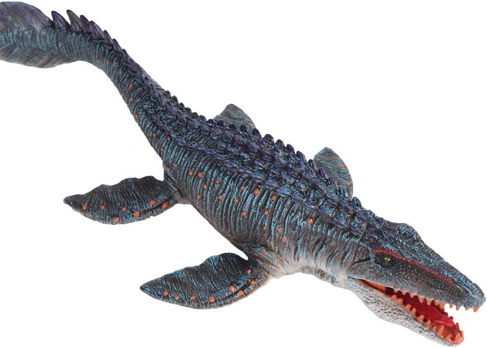 JOKFEICE Mosasaurus Jurassic Dinosaur Realistic Sea Animal Figures, Science Project, Cake Topper, Early Educational Toys Birthday for Kids