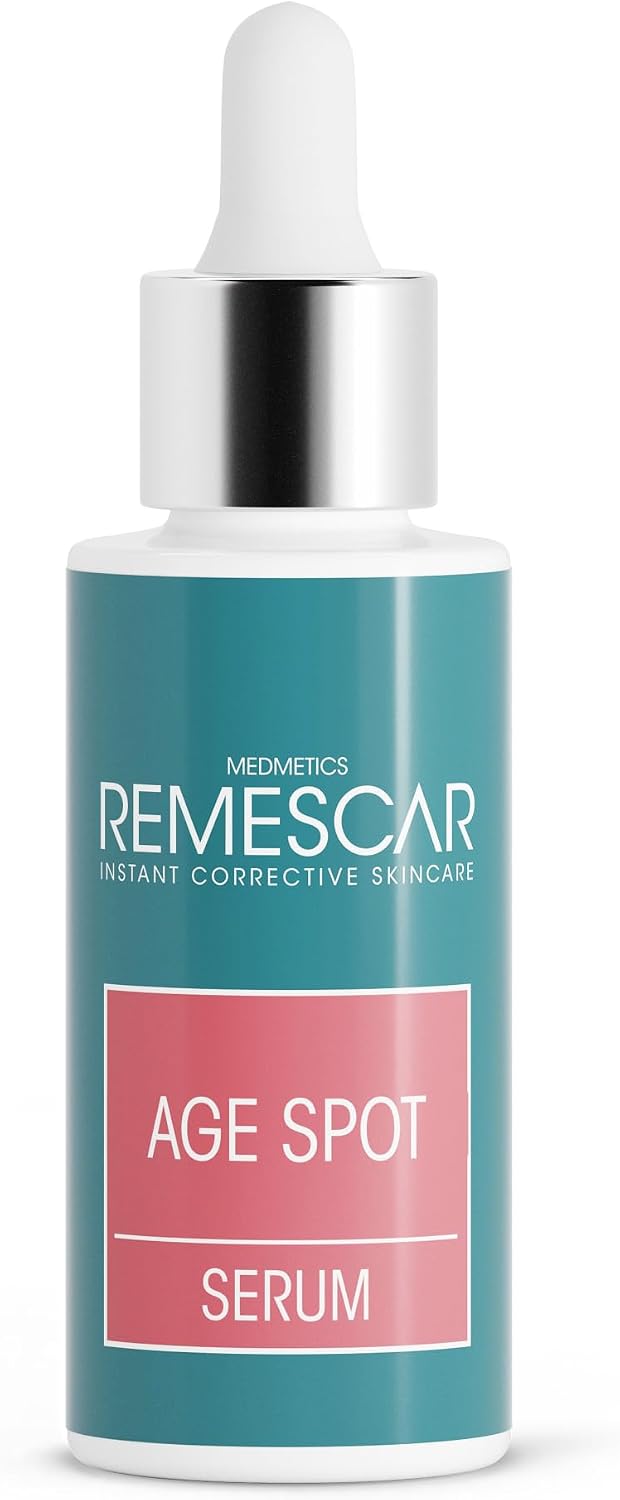 Remescar Age Spot Serum 30ml - Dark Spot Correcting Serum - Clinically Proven Age Spot Remover with Bakuchiol, Tranexamic Acid and Anti-Melanogenic Sugars - Hyperpigmentation Cream