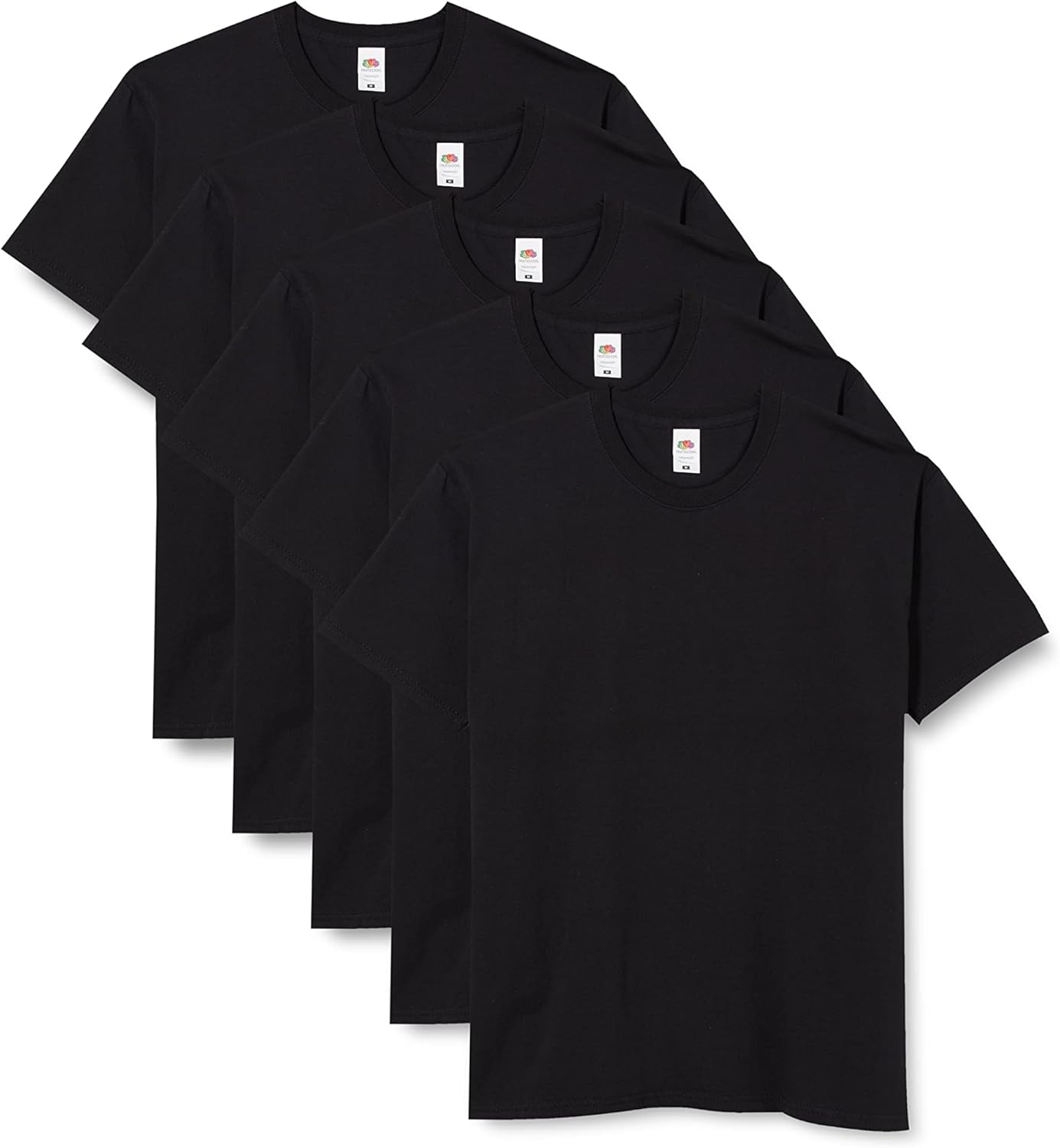 Fruit of the Loom Men's T-Shirt Iconic Tee, Lightweight Ringspun Tee, 5 Pack