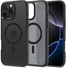 Spigen Ultra Hybrid MagFit Designed for iPhone 16 Pro Max Case [Anti-Yellowing] [Military-Grade Protection] Compatible with MagSafe - Frost Black