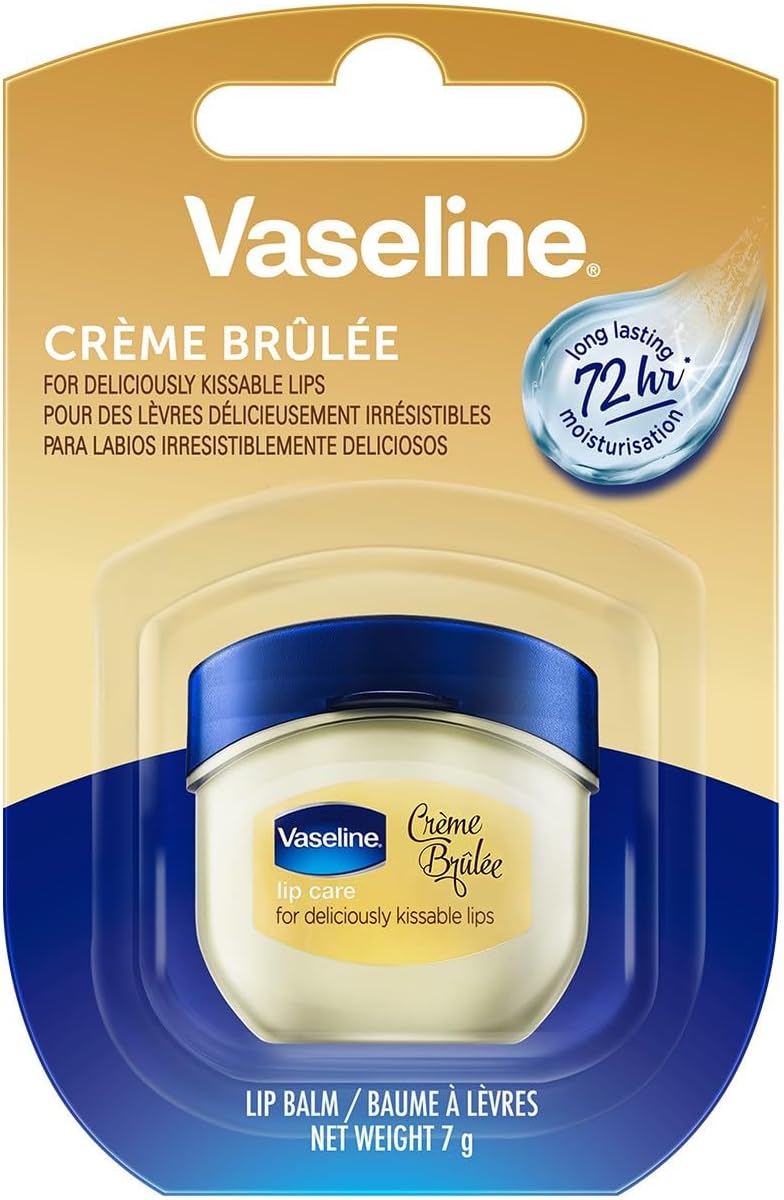 Vaseline Lip Therapy Lip Balm Mini, Creme Brulee, 0.25 oz