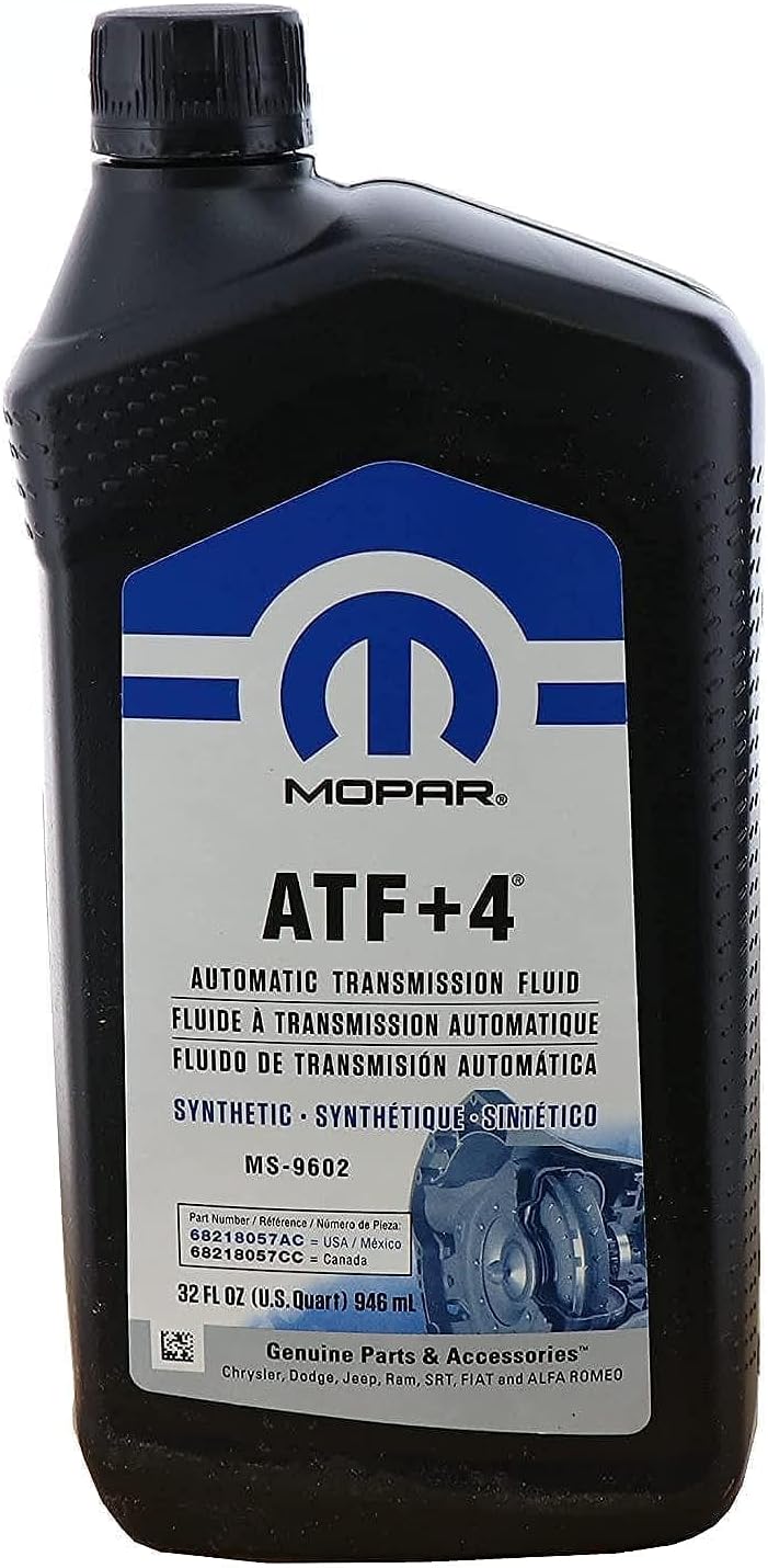Chrysler (68218057AC) Genuine Mopar Fluid ATF+4 Automatic Transmission Fluid - 1 Quart, 32 Ounces