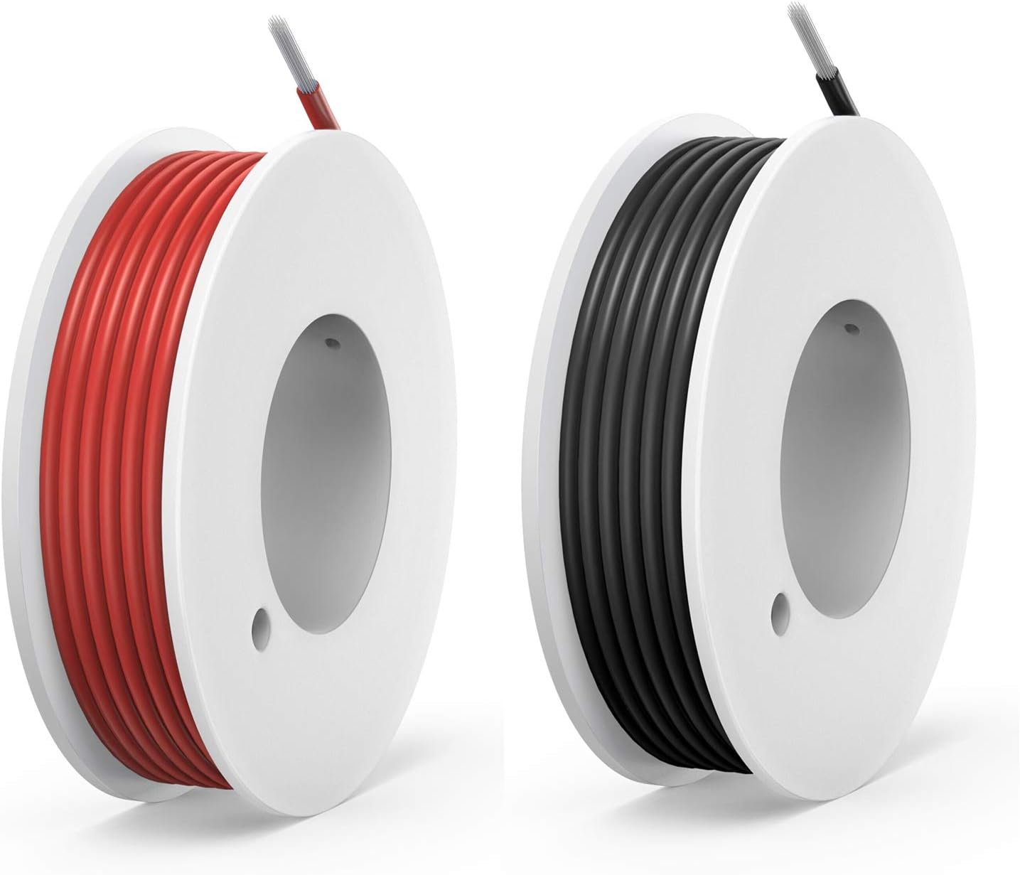 20 awg Silicone Electrical Wire Cable 2 Colors (23ft Each) 20 Gauge Hookup Wires kit Stranded Tinned Copper Wire Flexible and Soft for DIY