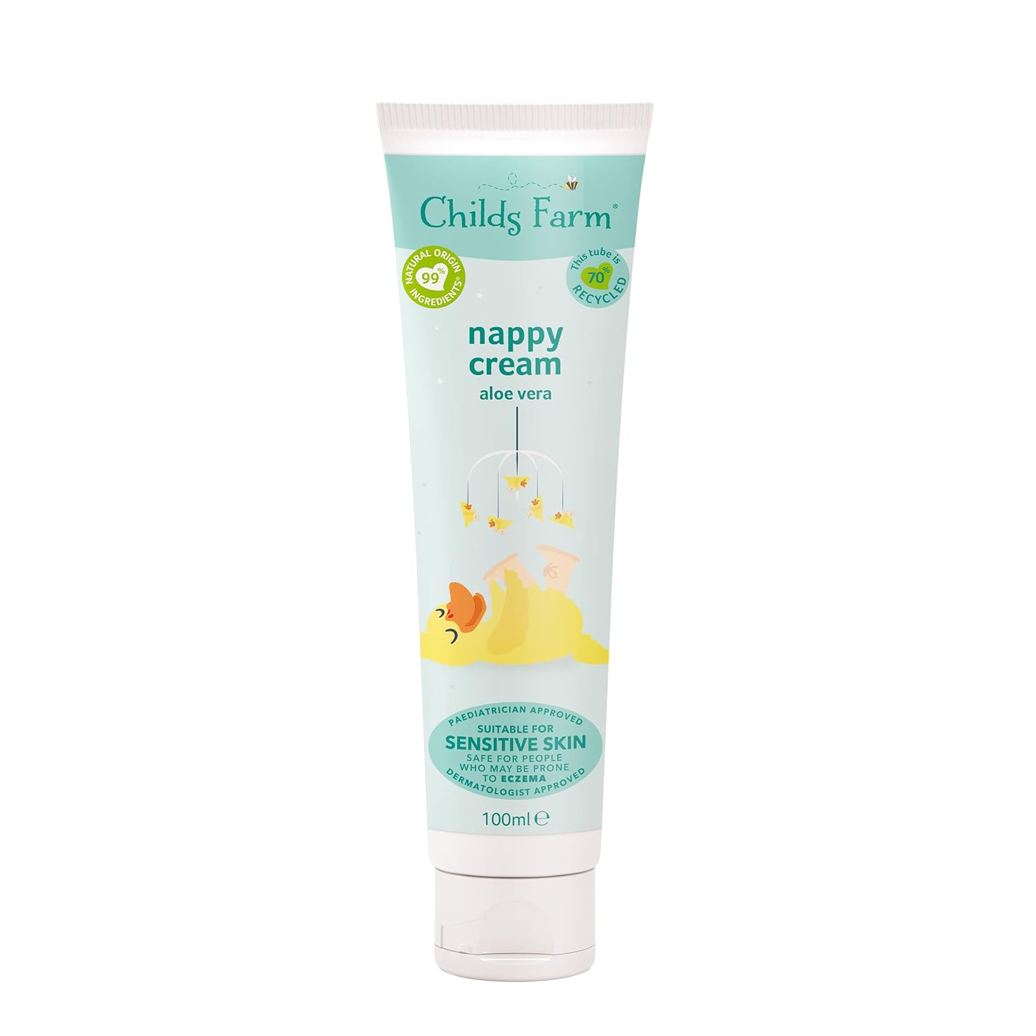 Childs Farm baby nappy cream unfragranced 100ml