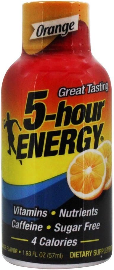 5 Hour Energy Drink Shot, Orange, 6 Count(Pack of 1)